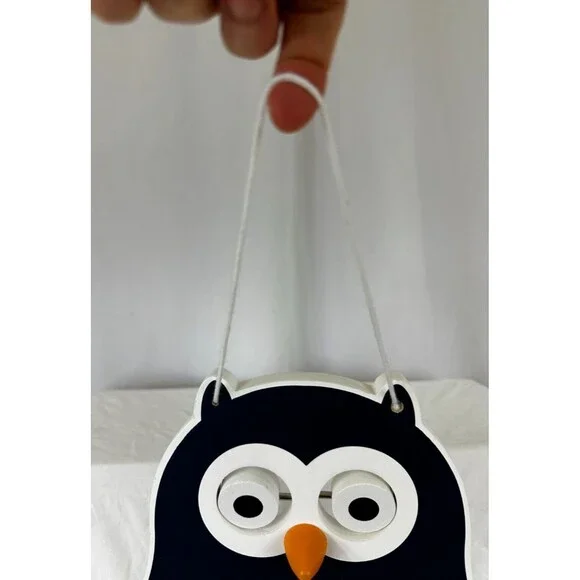 JANOD Owly Teaching/Learning Clock Time Toy w Chalkboard + Removable Number Pegs - Picture 9 of 10